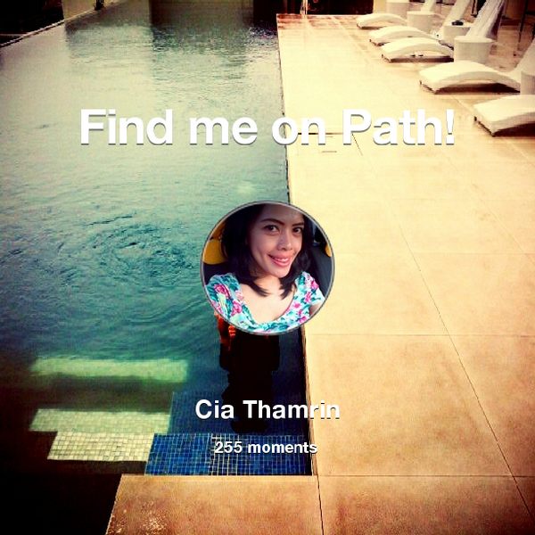CiaThamrin's tweet photo. I've shared 255 memories with my friends on #Path - see them now at http://t.co/qMZsgBHixR! #thepersonalnetwork http://t.co/GVWk8ISCzK
