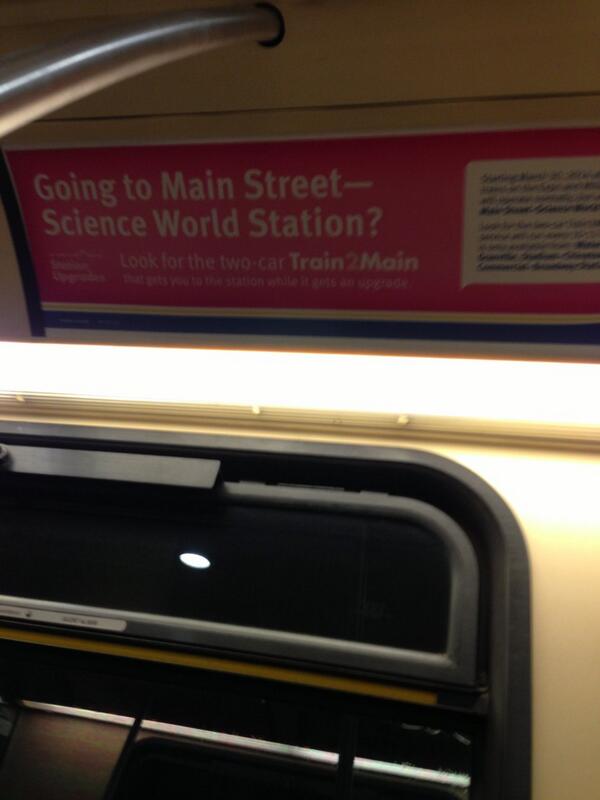 urbanImelda's tweet image. Oh joy! Catching the Train2Main which - I  swear - moves waaaay faster than the normal skytrain #planninggeek