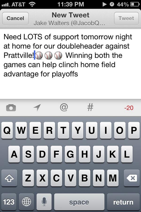 J_Walt16's tweet photo. RETWEET! Games start at 4 tomorrow afternoon http://t.co/A9cMoLOBdN