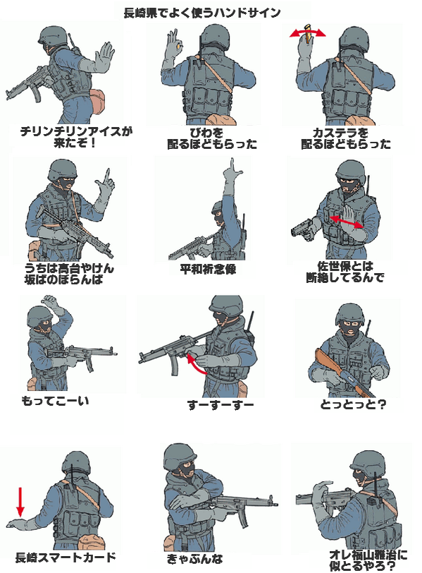 忍 原稿中 長崎県でよく使うハンドサイン 長崎あるある Http T Co 9dsrxw7kan