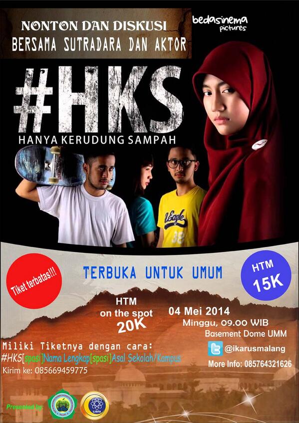 Hanya Kerudung Sampah | #HKS Roadshow di Malang bersama <a href="/bedasinema/">bedasinema</a>  | via @ikarusmalang