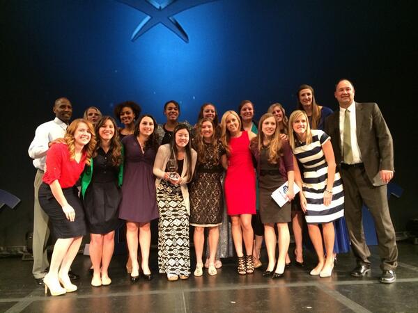 melinda_bendall's tweet photo. Great night at #Yawards, WBB brought home coach, player and comeback player of the year! #represent http://t.co/48doXKOUs6