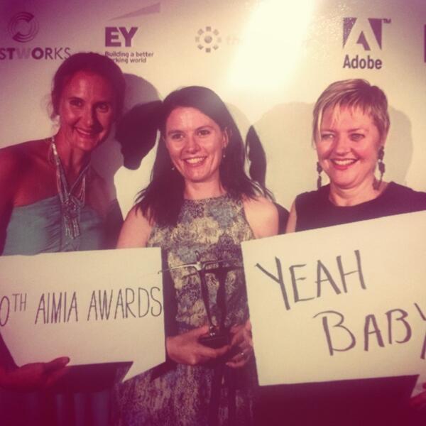 The @RCN_AUS team with our #AIMIAaward for Birth Choices! birthchoices.raisingchildren.net.au