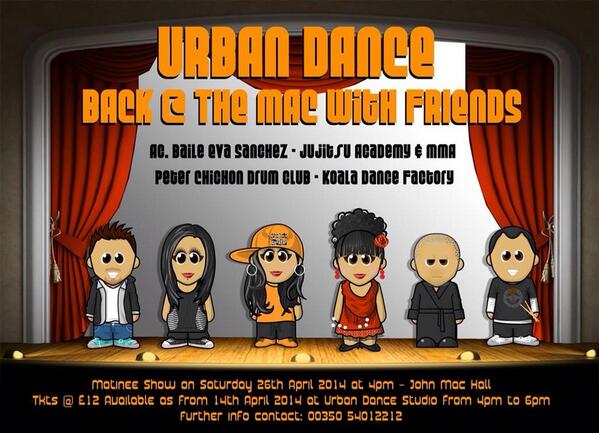 UrbanDanceGib's tweet photo. Our annual show back at the mac with friends! Details in the pic :-) http://t.co/lw4IPSoH1Z