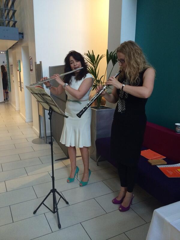 ClaireLBarlow's tweet image. Glamorous @MancCamerata players perform @auxiliumlegal #costconference this morning