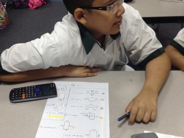 DISDallison's tweet photo. Karim attempts a worksheet devised by another year 7. #deepthinking @DIS_Dubai @DIS_maths @DIS_LETS http://t.co/e95igZTx1A