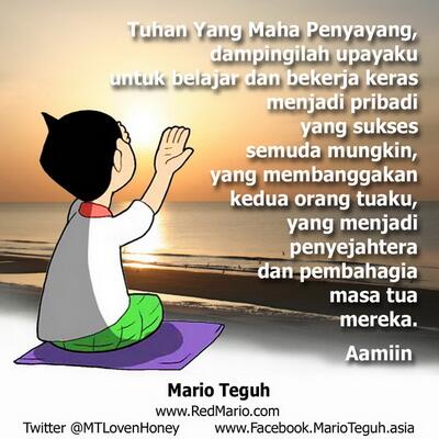 marioteguh's tweet image. Tuhan, dampingilah upayaku untuk belajar dan bekerja keras menjadi pribadi yang sukses semuda mungkin. Aamiin