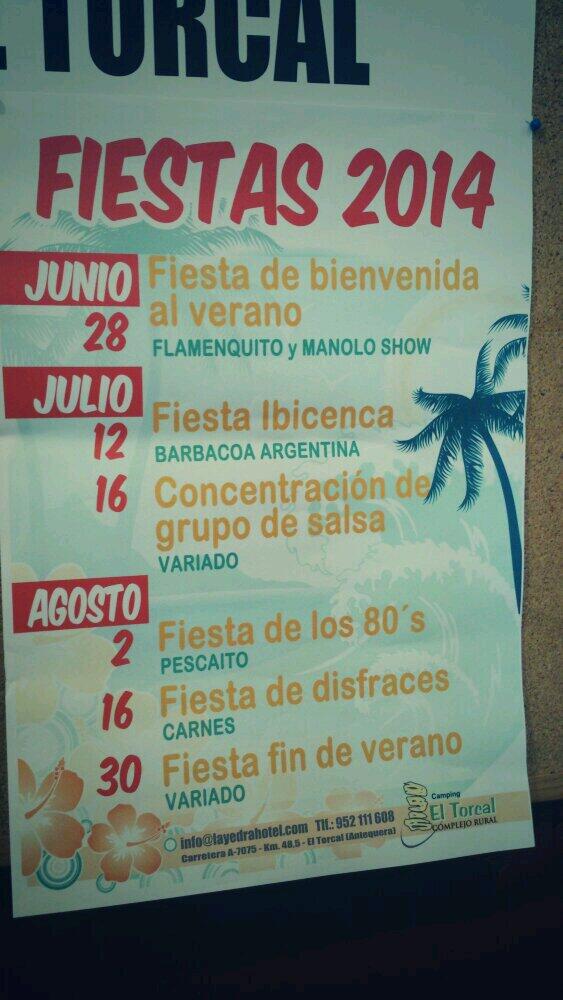 LuzMariaRJ's tweet photo. Ven de fiesta durante todo wl verano a Camping el Torcal#Antequera http://t.co/qFZGgODyzC