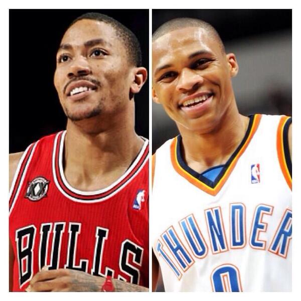 NBA_COMPARlSON's tweet photo. Who is a better point guard?                     Rt: Derrick Rose                           Fav:Russell Westbrook http://t.co/ywfWhi9IjZ