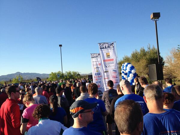 SDMmagazine's tweet image. A record number of participants lined up at the 5th annual Security 5k starting line this morning #iscw14