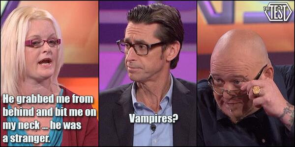 TheTestTV's tweet photo. The moment you realize your excuse sounds like a fictional story. #TheTest http://t.co/shzyFr4RG8