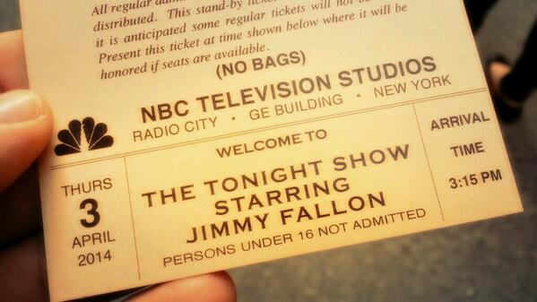 Hendrsn24's tweet photo. Can't wait to see @jimmyfallon tonight! http://t.co/h8v4WIcEXN