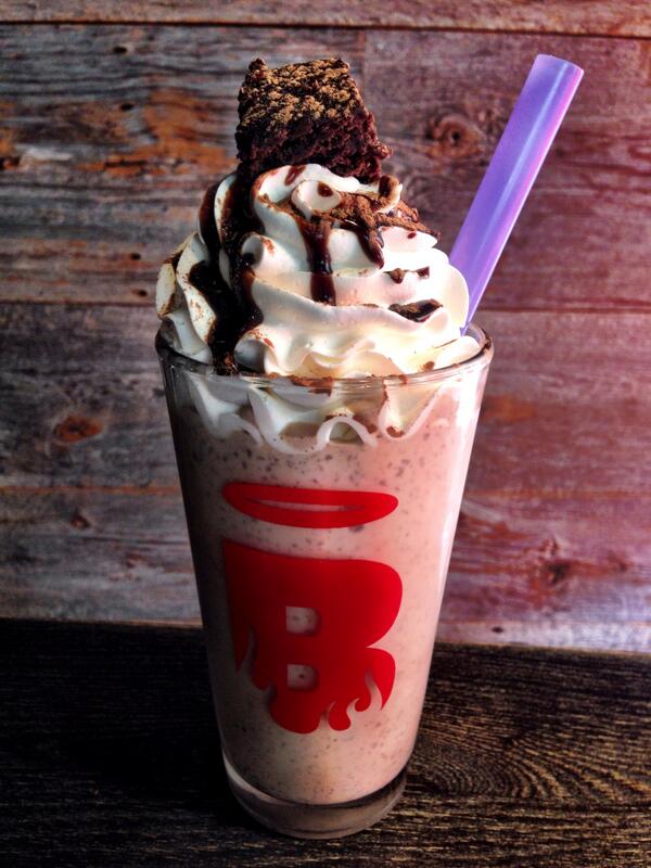 BurgatoryBar's tweet photo. Introducing The Phil Bourque-y Brownie Shake benefiting @WPSD_LionPride! Available now through 4/13. @philbourque29 http://t.co/0hhUIQb46P