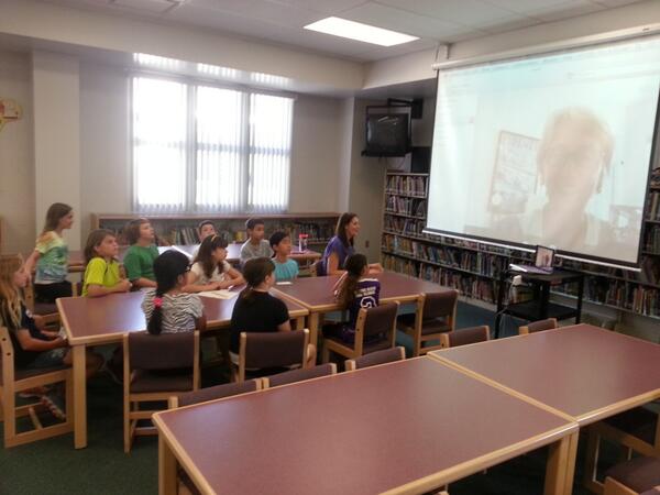 Students in Mrs. Biggs class Skype with Glory Be author <a href="/ARScattergood/">Augusta Scattergood</a> . Thank you Ms. Scattergood!