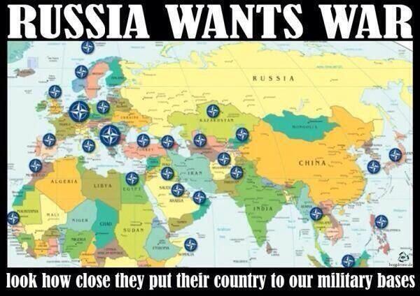 THE THE on Twitter: &quot;RUSSIA WANTS WAR!! look how close they put their  country to our military bases ;-( http://t.co/c9emZpc88o&quot; / Twitter