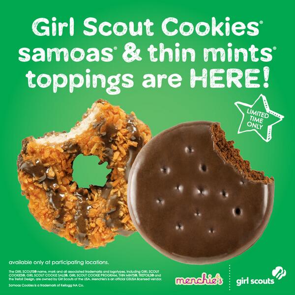 Girl Scout Cookies + Menchie's Frozen Yogurt = YUMM!!!