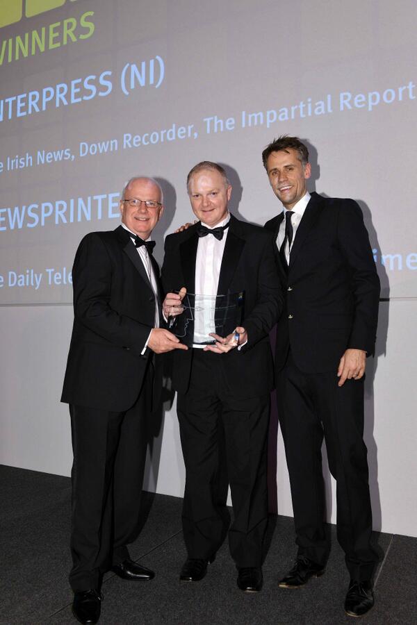 irish_news's tweet photo. Congratulations to our sister company #Interpress on winning UK Printer of the Year at this year's @newspaperawards http://t.co/mtUuUngeHz