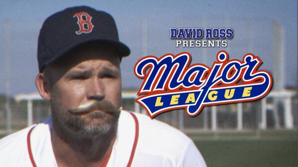 Cut4's tweet photo. VIDEO: @RedSox C David Ross performs a one-man tribute to Major League: http://t.co/6SmeAPiMP0 http://t.co/7au3La2jdZ