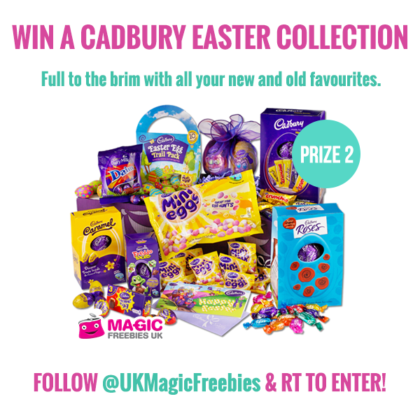 #WIN PRIZE 2: CADBURY EASTER COLLECTION! To enter FOLLOW <a href="/UKMagicFreebies/">Magic Freebies</a> then RETWEET! bit.ly/10Q2kLE RT!