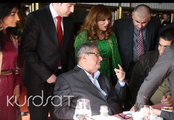 RudawEnglish's tweet photo. New picture of President #Talabani released by PUK TVs. http://t.co/d2ByYlt6bi