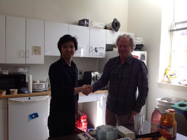 MarshallXMa's tweet photo. Congrats Dr. Jin Guang Zheng #twcrpi http://t.co/GYpgAGSi5p