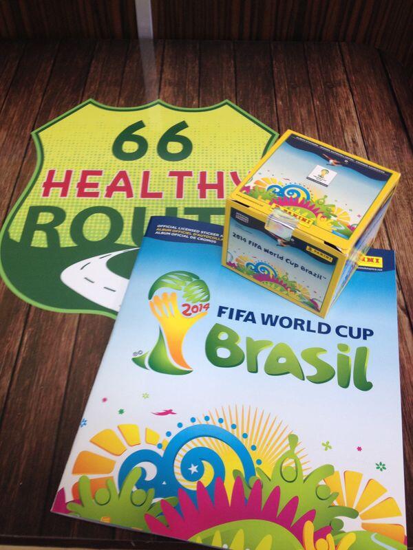 smoothiecafe's tweet photo. FIFA WORLD ALBUM available NOW in Healthy Route 66#healthyfood#doralcity#doralfit http://t.co/cWyuTTgDJm
