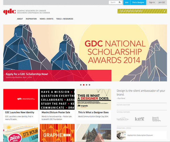 DesCanNational's tweet image. GDC Launches new website! — come visit the NEW gdc.net #cdndesign #certification