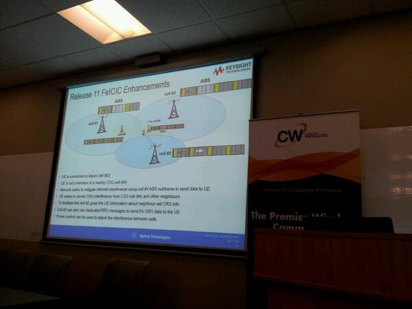 Release-11 FeICIC enhancements by Mike Lawton of @AgilentTM_UK in @cambwireless #CWSmallCell