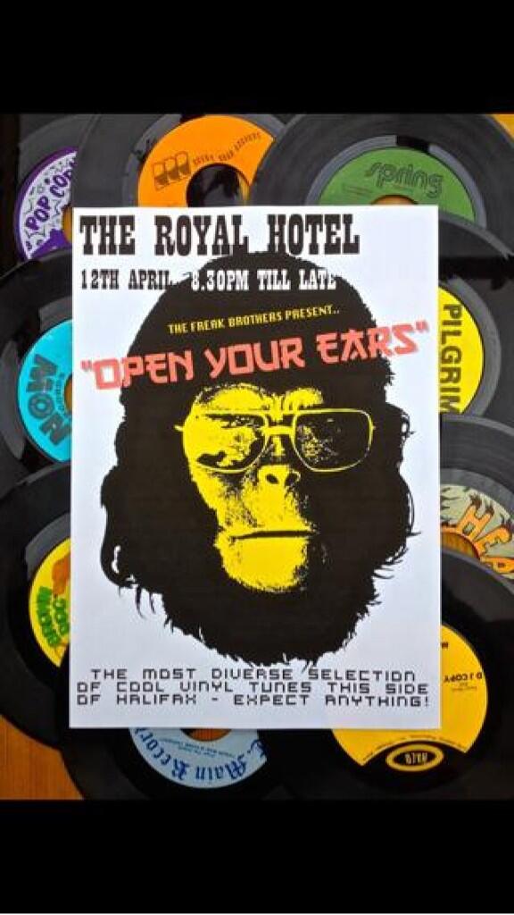 Open your ears !! 12th April at the royal #pudsey #vinyl at its best ! Be there or be square ;)
