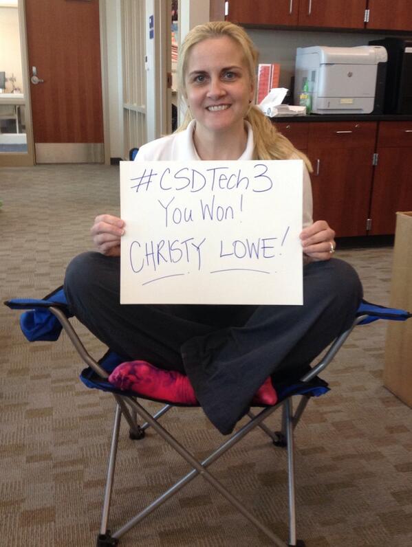 CSDTechBytes's tweet image. Our grand prize goes to Christy Lowe! Be sure to go to #signaturestitches to get it personalized! #csdtech3