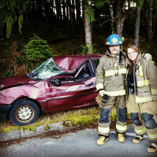 rhondacallow's tweet image. Getting ready to participate in the @party_program. #autoex #firefighters #firstresponders