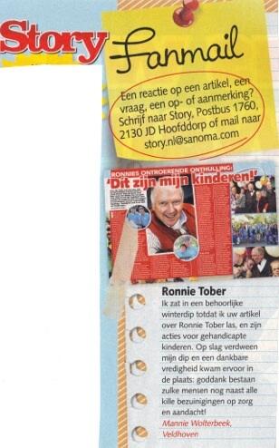 Leuk stukje in de Story over de @ronnie_tober foundation! Super. Meer info ronnietoberjubileumshow.nl