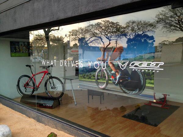 Check out this retail storefront we did for a local bicycle shop.