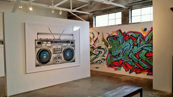 GallerieNoir's tweet photo. #mtv #redefine is in #dallas & should come by to see the #boomboxproject at #gallerienoir @richardfphillips @julie_a http://t.co/c243PeoDIK