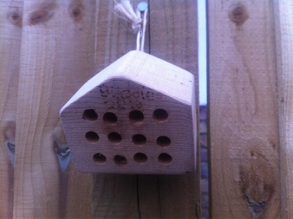 MLBCGarden's tweet photo. And any bee visitors have a place to stay too http://t.co/5f6poQB6RV