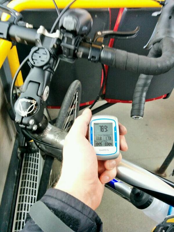 Blew a tyre, but getting good speed with this bus!