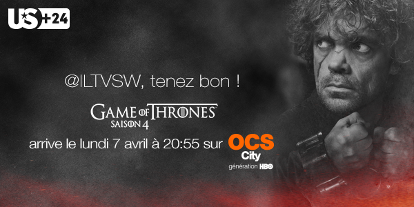 cineplus_ocs's tweet photo. @ILTVSW, vous faites partie des rares chanceux à avoir assisté à l'#AVPGOT ! RDV sur OCS pour le reste de la S4 ;) http://t.co/va9AWz9aX1