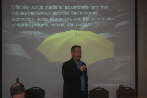 NEMAtweets's tweet photo. Tom Erickson @Twe578, PIO w/ Johnson Co Sheriff (KS), talking social media for emergency managers. #NAEM14 http://t.co/K5mhig29Ti