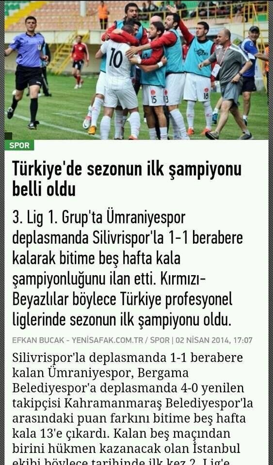 UMRANIYESPOR_'s tweet photo. @Hasan_Cann @recepyogurtcu @necati_topal @_ergun_keles @ErgulAyhan @MUHARREMBALIK @fanatikcomtr @ntvspor http://t.co/sXnOnl2mtv