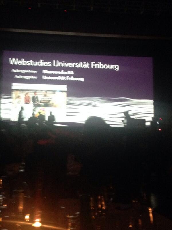 Bravo <a href="/Maxomedia_AG/">Maxomedia</a> <a href="/unifr/">Uni Fribourg</a> : bronze pour le portail studies.unifr.ch dans catég usability au bestofswissweb ”