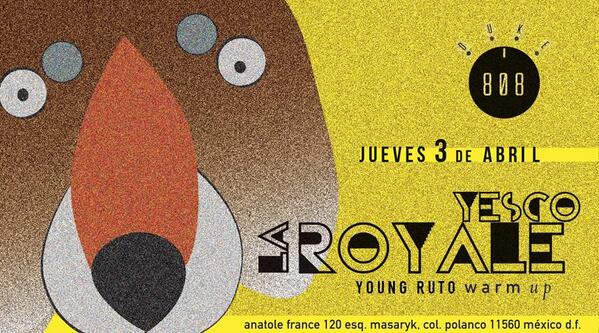 ecoenvivo_'s tweet photo. No busquen más, esta es LA fiesta de hoy:  Yesco &amp; @laroyale en @808Duke – http://t.co/qMGsxKxsdr