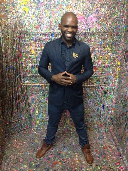 Our MC looking good in our Photobooth Splash Corner #TheNakedTruth