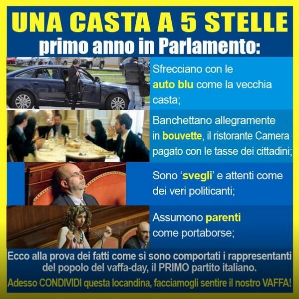 #BoicottaBeppeGrillo e queste sono le foto dei fattacci del #M5S nel primo anno di #Parlamento!!