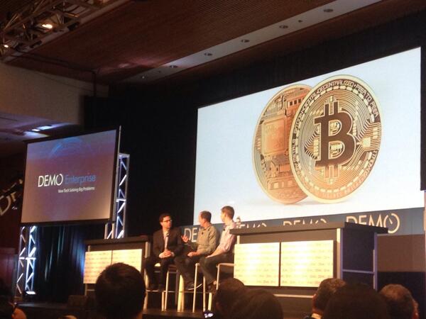 Interesting conversation on stage at #DEMO2014 on the future of #bitcoin. Short version: it's going to be big.