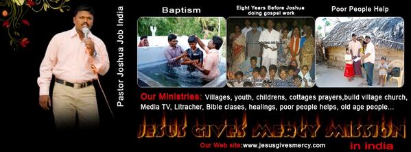 JoshuaJob3's tweet image. PASTOR JOSHUA JOB MINISTRY IN INDIA