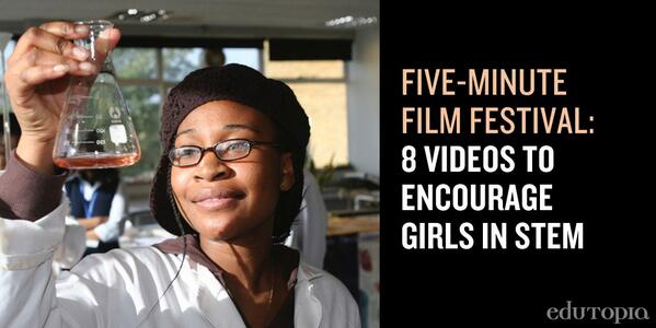 edutopia's tweet photo. An inspiring playlist that shows #GirlPower in #STEM: http://t.co/nKiPI5Y6z7. http://t.co/EhGz5echvS
