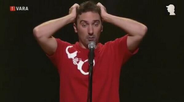 been22's tweet image. Net gezien in de app van @humortv: Geert Wilders humortv.vara.nl/index.php?id=3…