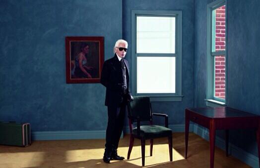 Janypsy's tweet photo. Der Stoff des Künstlers ist das Leben selbst. Karl Lagerfeld Selbstportrait New York, 2011 http://t.co/2elGLIpF40