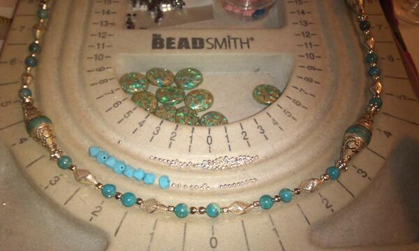 UxbridgeHigh's tweet photo. This is my project board, can't do without it!  For one, I can cover it so the darn cats can't play with my beads. http://t.co/GPjDTHZdMD