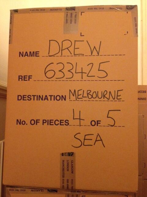 Shit just got real. Our stuff is going home tomorrow.